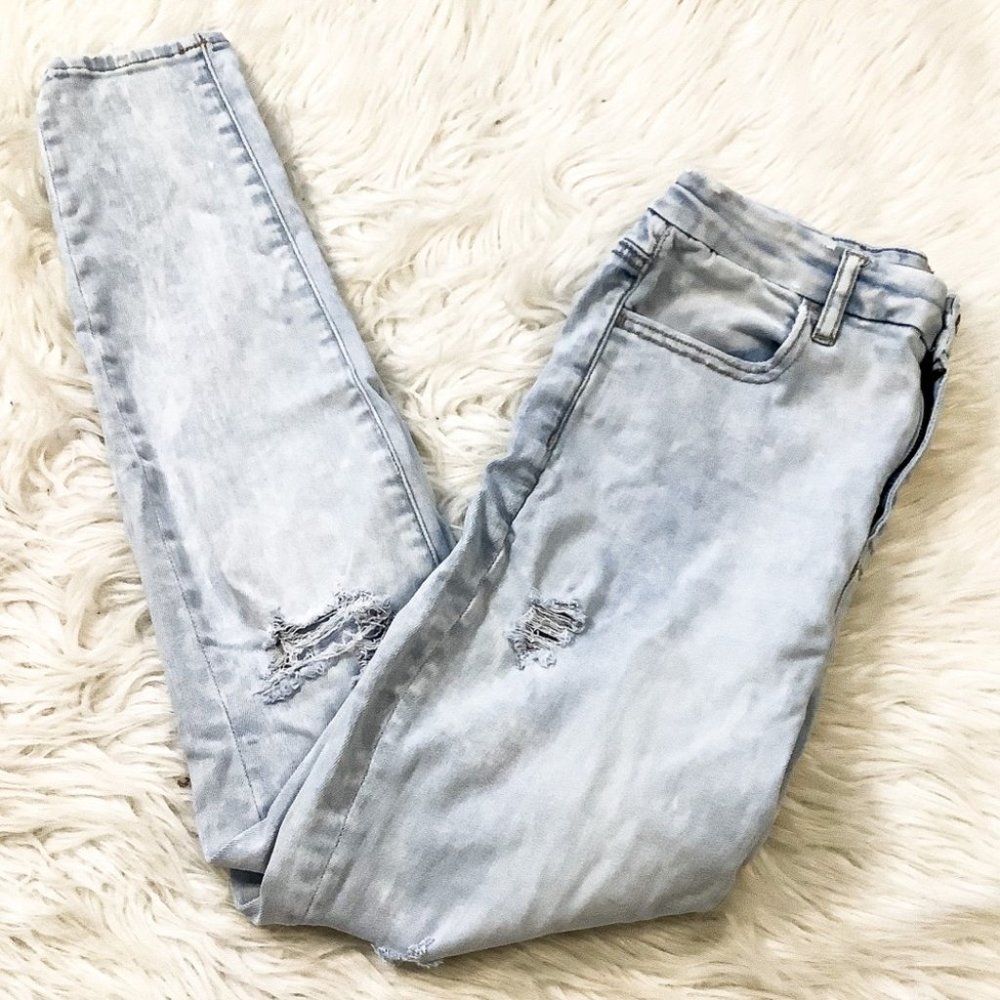 American Eagle Next Level Stretch Size 8 Curvy High Rise Light Wash Jegging Jean